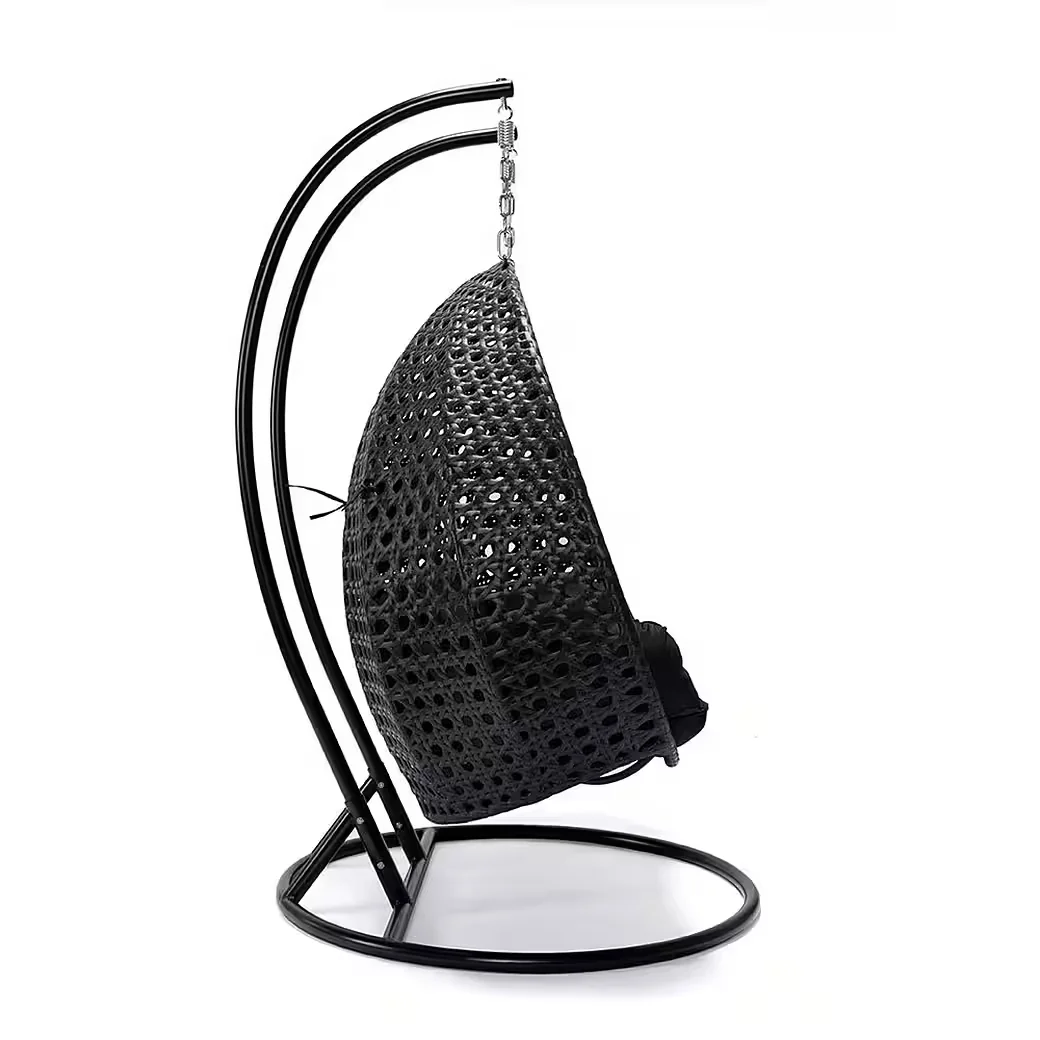 Hängesessel Polyrattan TWIN mit Regenabdeckung Outdoor Garten
