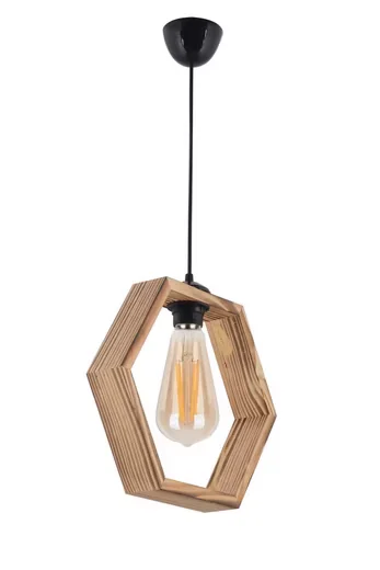 OPVIQ Kronleuchter WOODEN BODY 30 cm H1843 Pendelleuchte Holz
