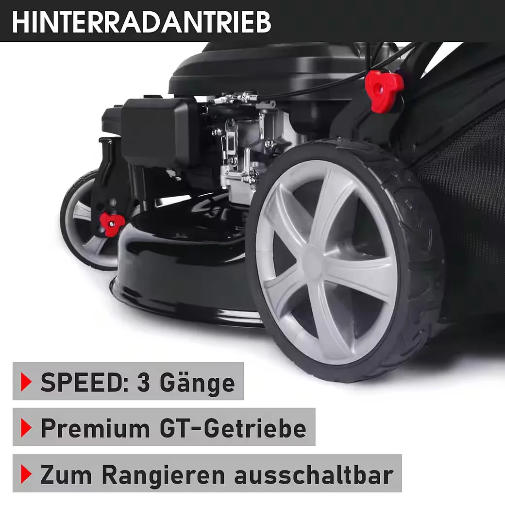 Benzinrasenmäher Trike 5,2kW variabler Antrieb Elektrostart 4TaktOHV