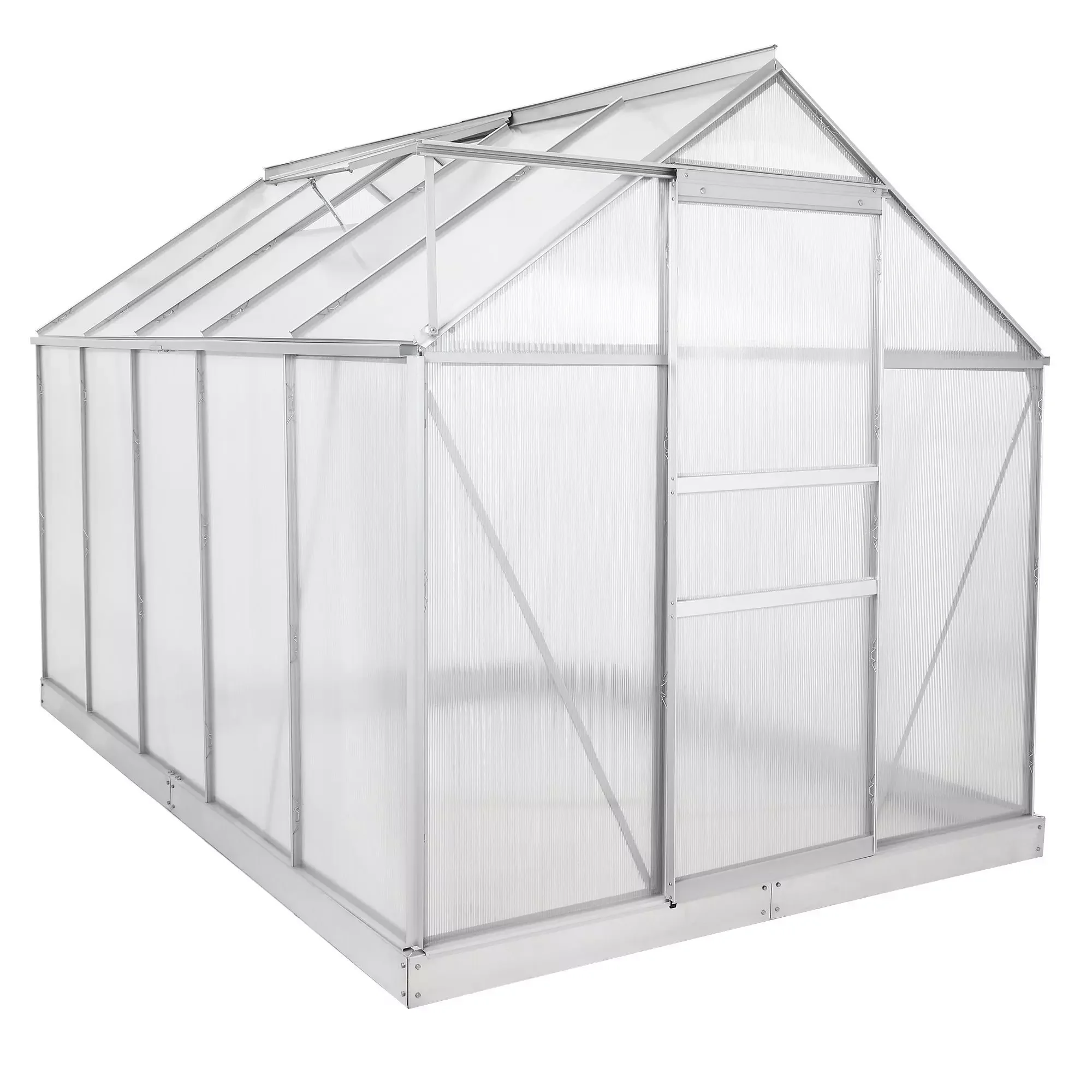 Zelsius Aluminium Gewächshaus SET 310 x 190 cm Garten