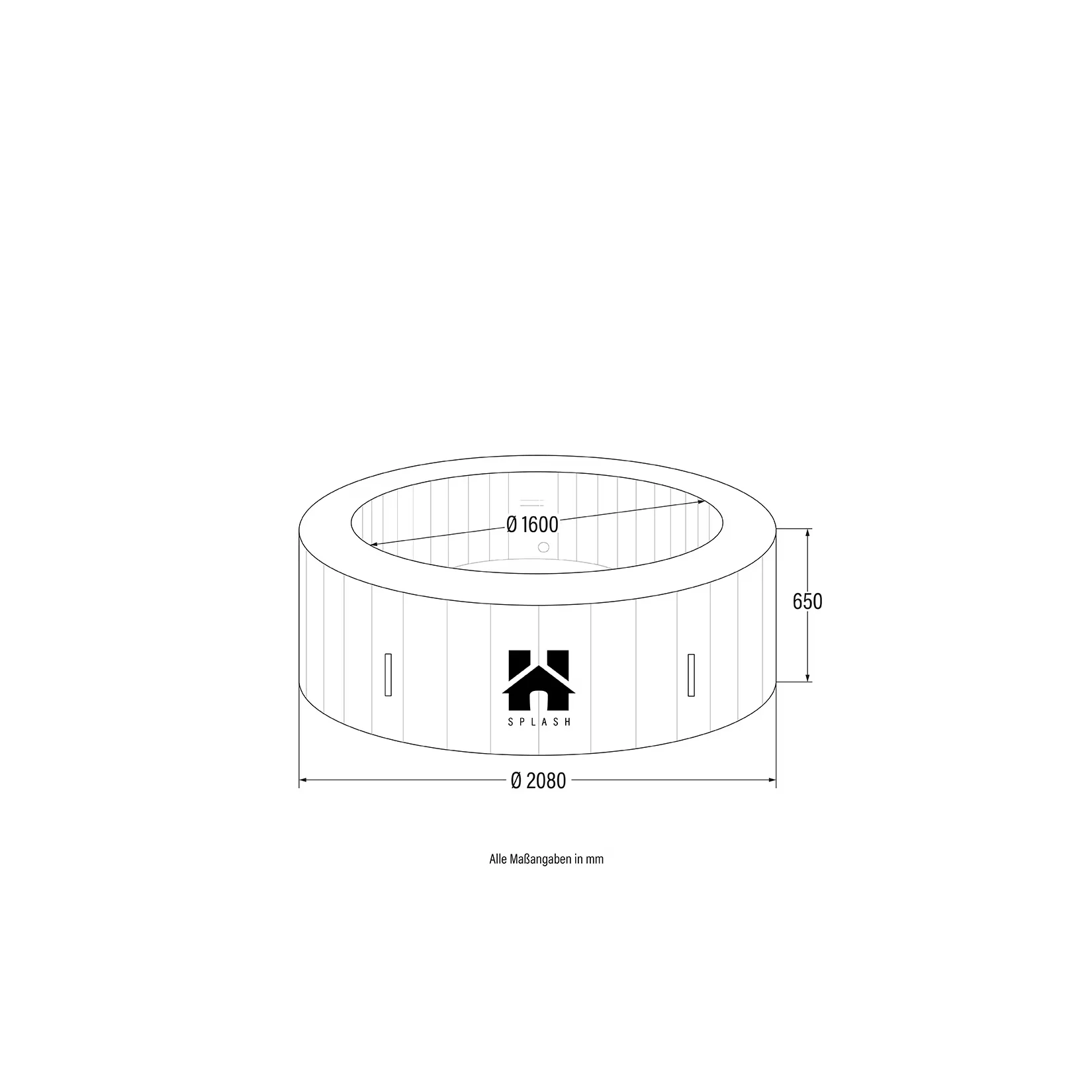 HOME DELUXE Outdoor Whirlpool SPLASH Garten Spa verschiedene Farben