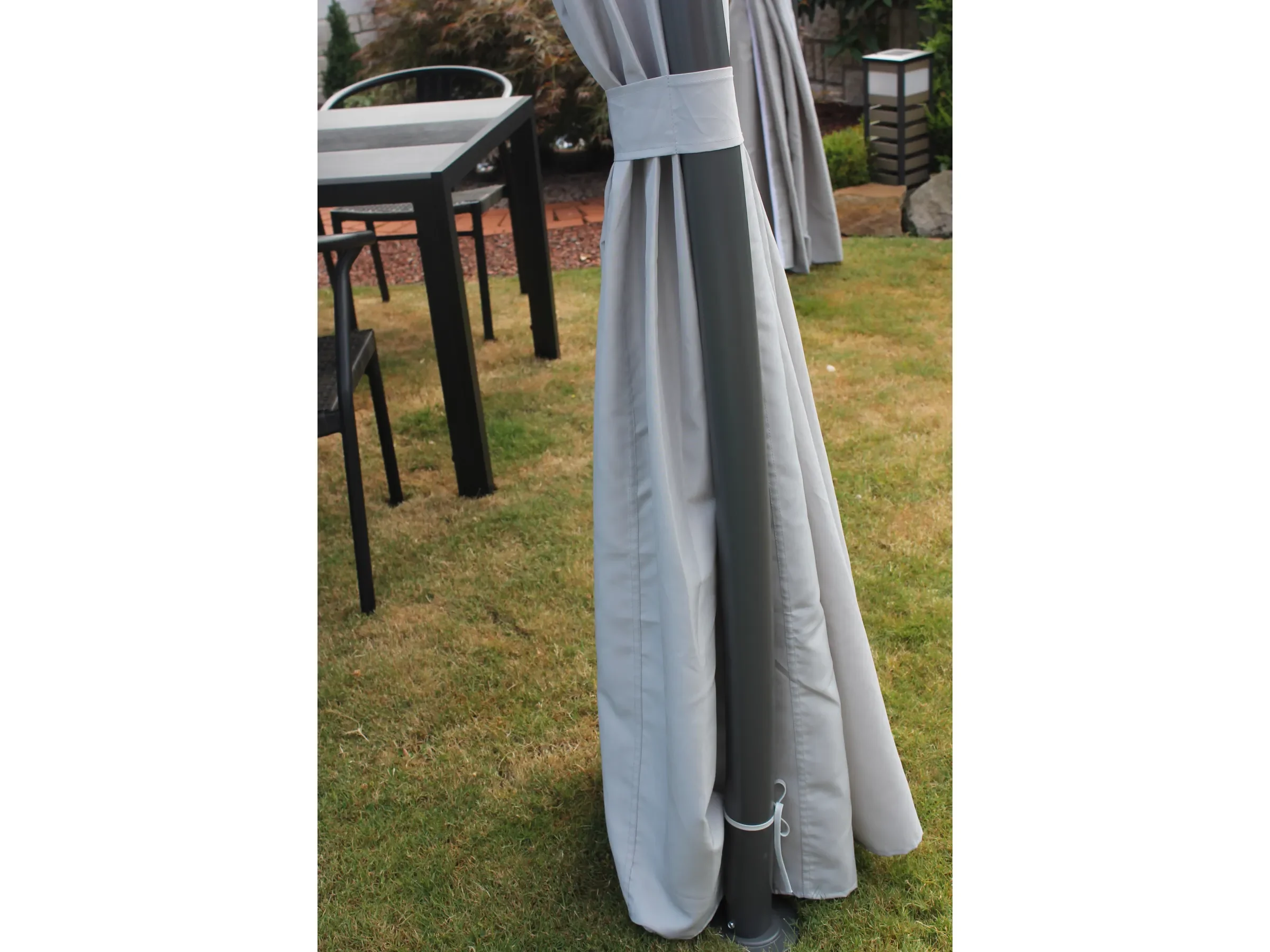 Leco Pavillon Milena 330 cm x 268 cm x 330 cm für Garten und Terrasse