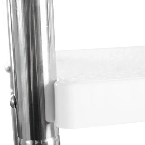Poolleiter EVOLUTION für teilversenkte Becken mit Plattform - V2A 1 x 5 Stufen + 1 Stufe