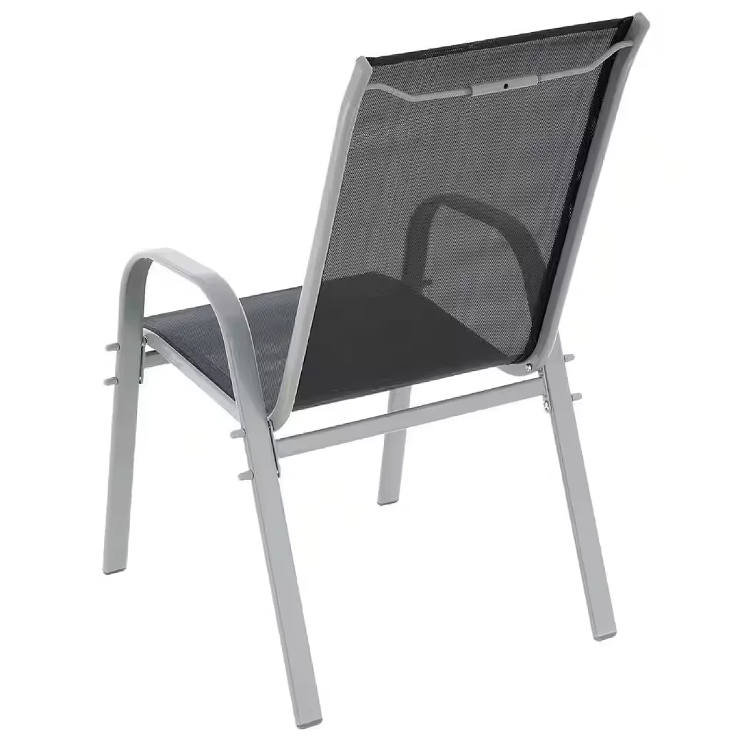Gartenstuhl 4er Set Stapelstuhl Outdoor Stuhl für Balkon Terrasse