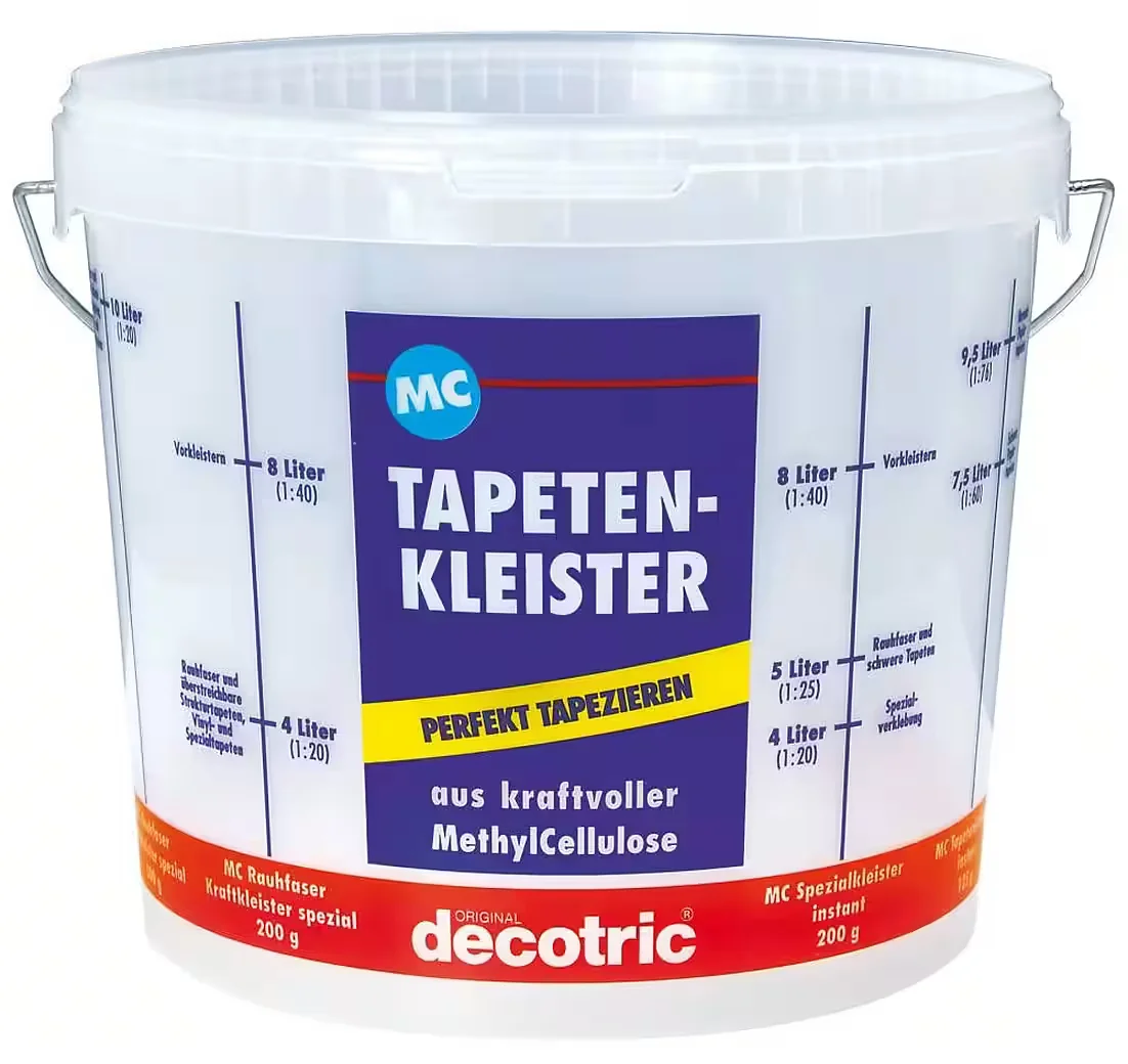 DECOTRIC® Tapezierbürste und Decotric Kleistereimer 10 L Set