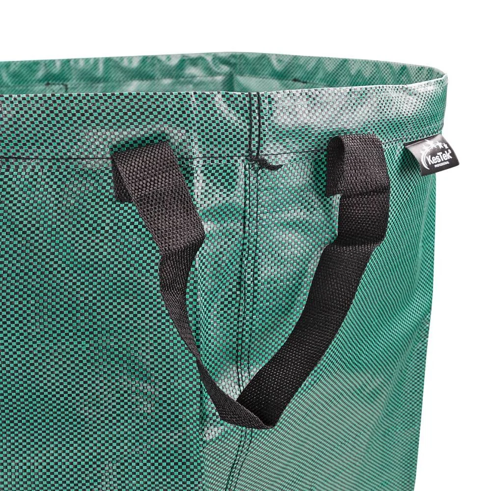 KESTEK Gartensack PP-Gartentasche 272 Liter grün Laubsack mit Griffen