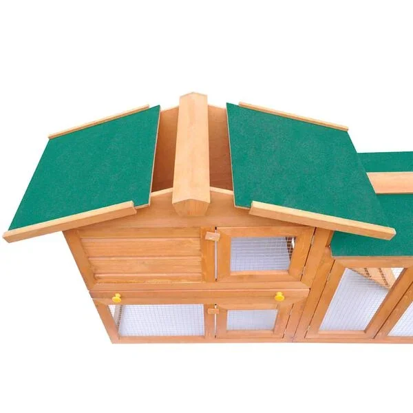 vidaXL Kaninchenstall Groß Holz Hasenstall Außenbereich