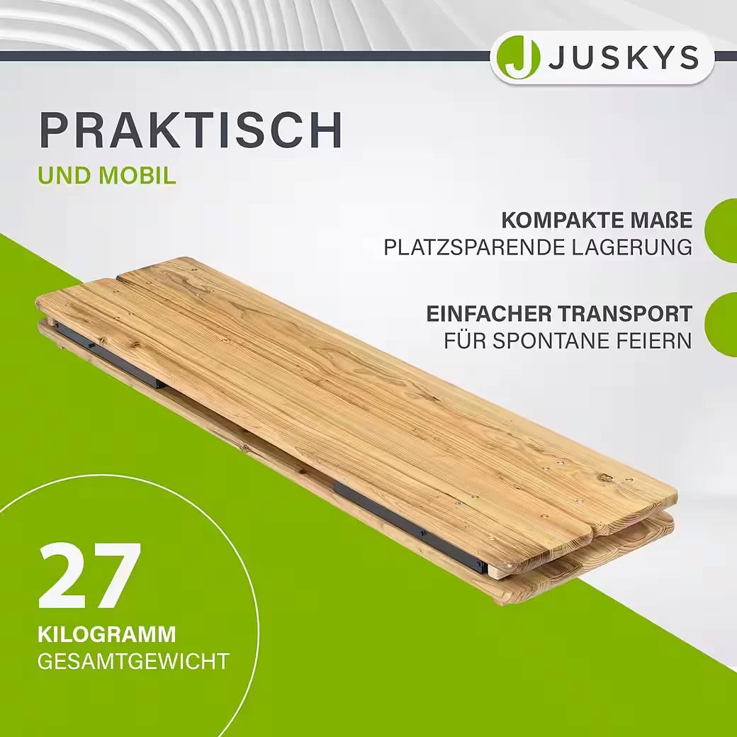 Bierzeltgarnitur Bichl Garten Set mit Tisch und Baenken