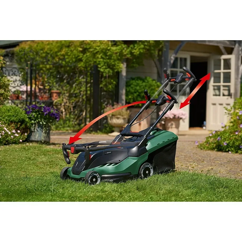 Bosch Elektro Rasenmäher AdvancedRotak 650 leise Rasenpflege