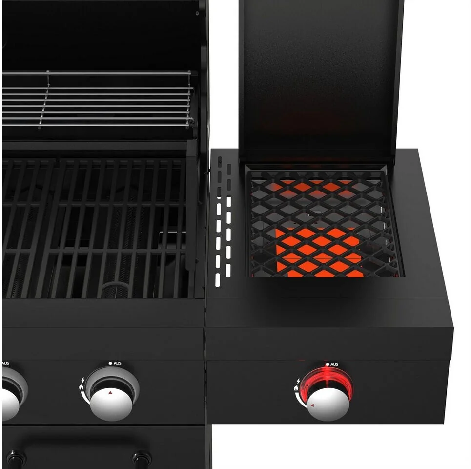 El Fuego® Gasgrill "Kingston Nocturne" 4+1 mit Infrarotbrenner schwarz