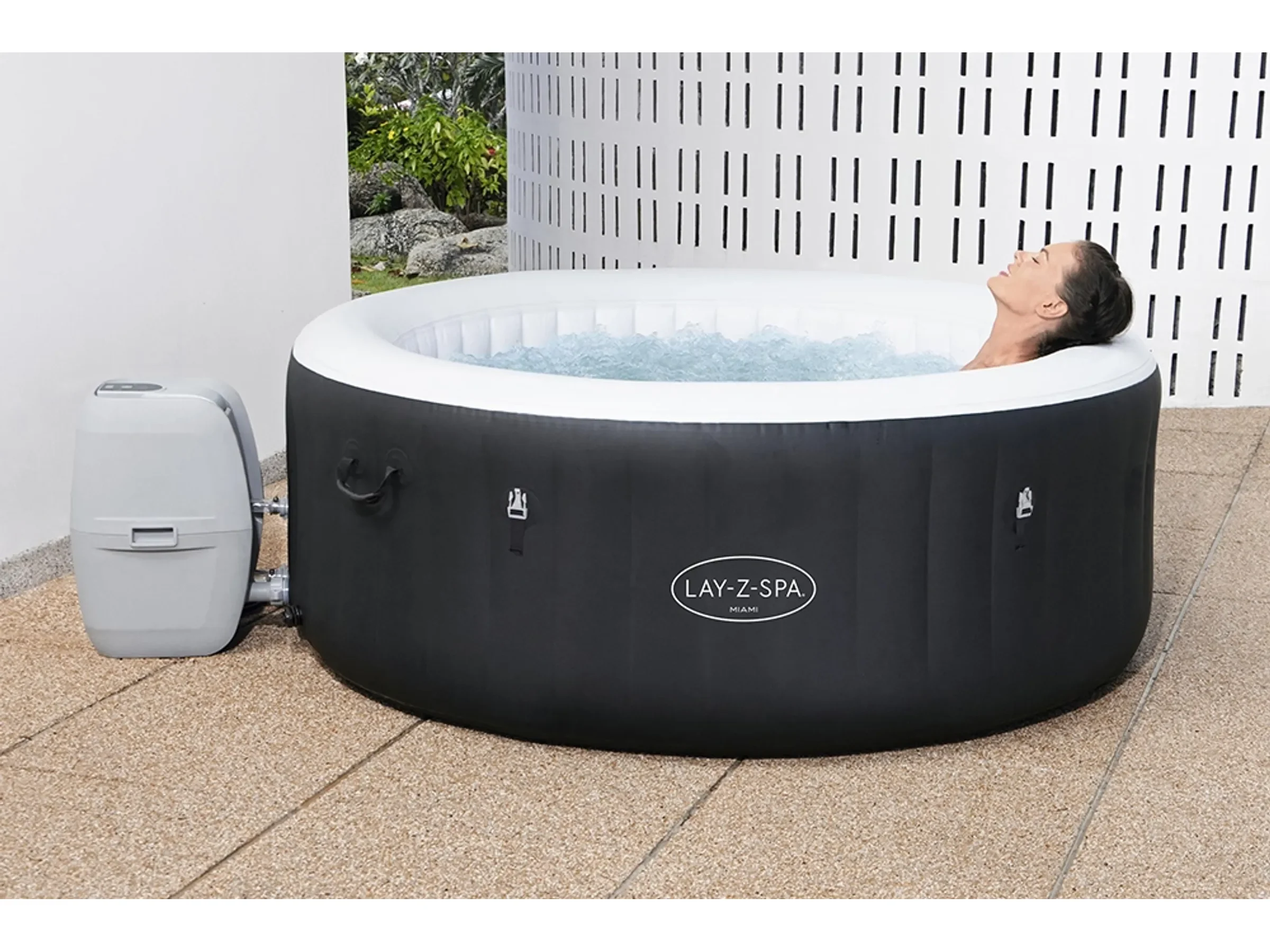 Bestway Lay-Z-Spa Miami AirJet Whirlpool aufblasbar 180 x 66 cm rund