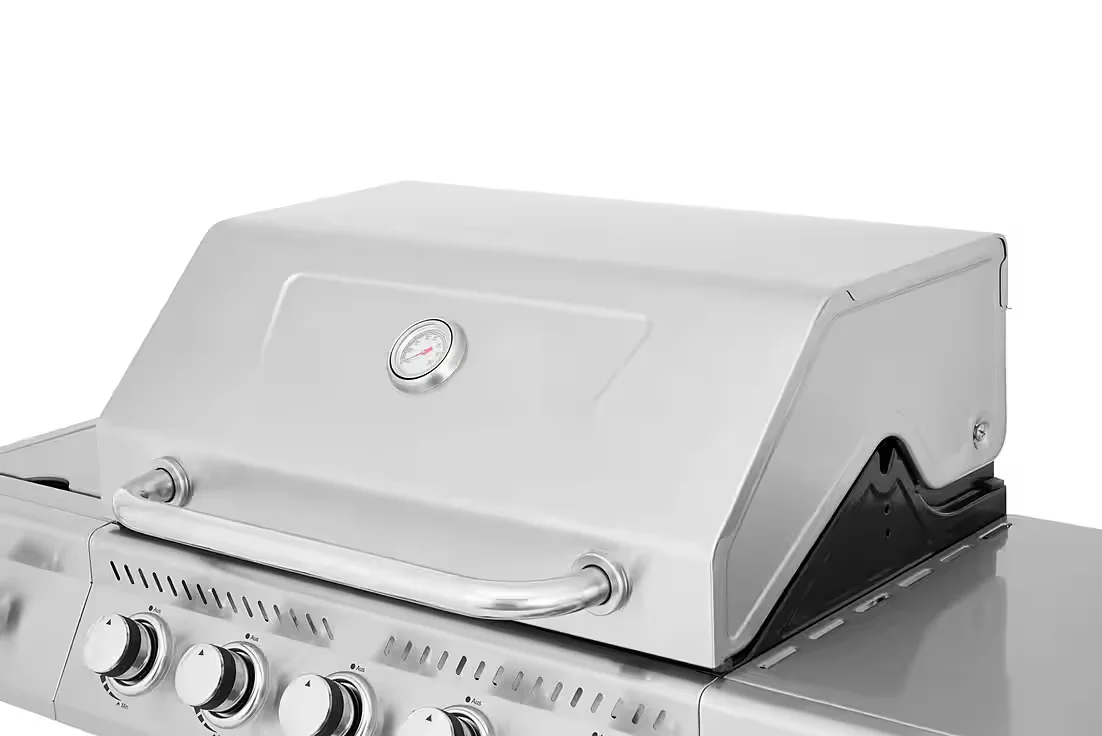 Gasgrill Richland 5 Brenner Turbobrenner Seitenbrenner 21500 W BBQ