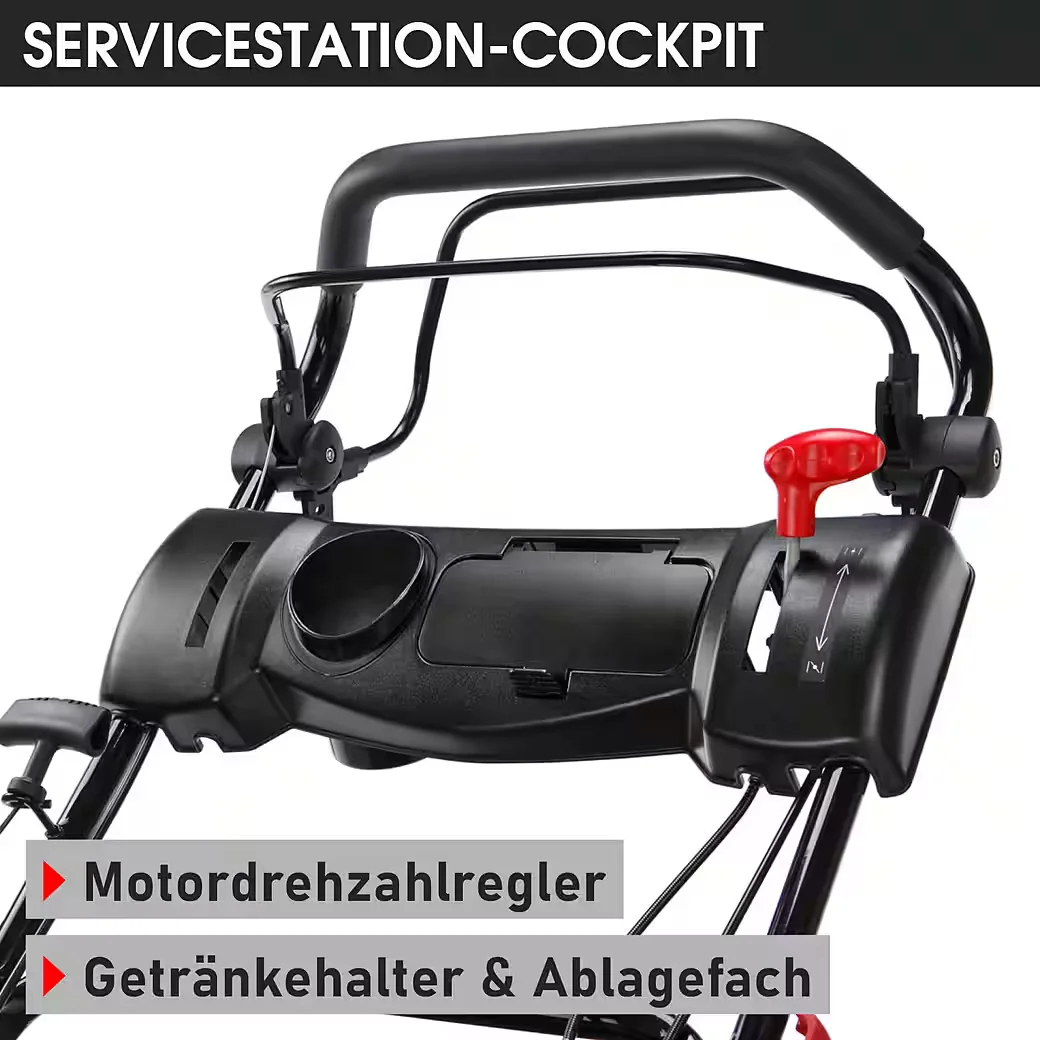 Benzinrasenmäher mit Antrieb 5,2kW(7PS) 4 Takt OHV Motor TÜV geprüft