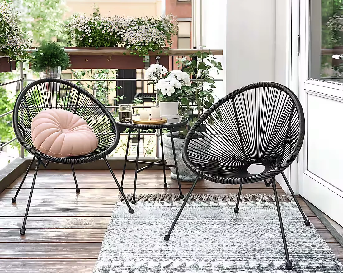 SONGMICS Gartenlounge Set Outdoor Sitzgruppe Terrasse Balkon