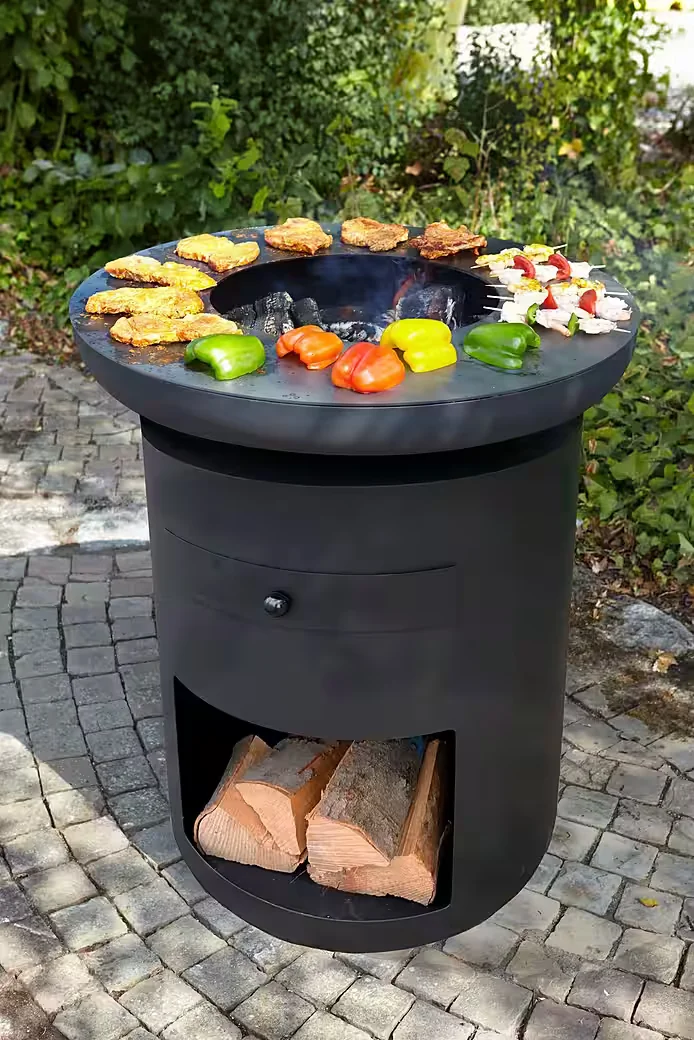 Holzkohlegrill Sioux tragbar für Garten und Camping