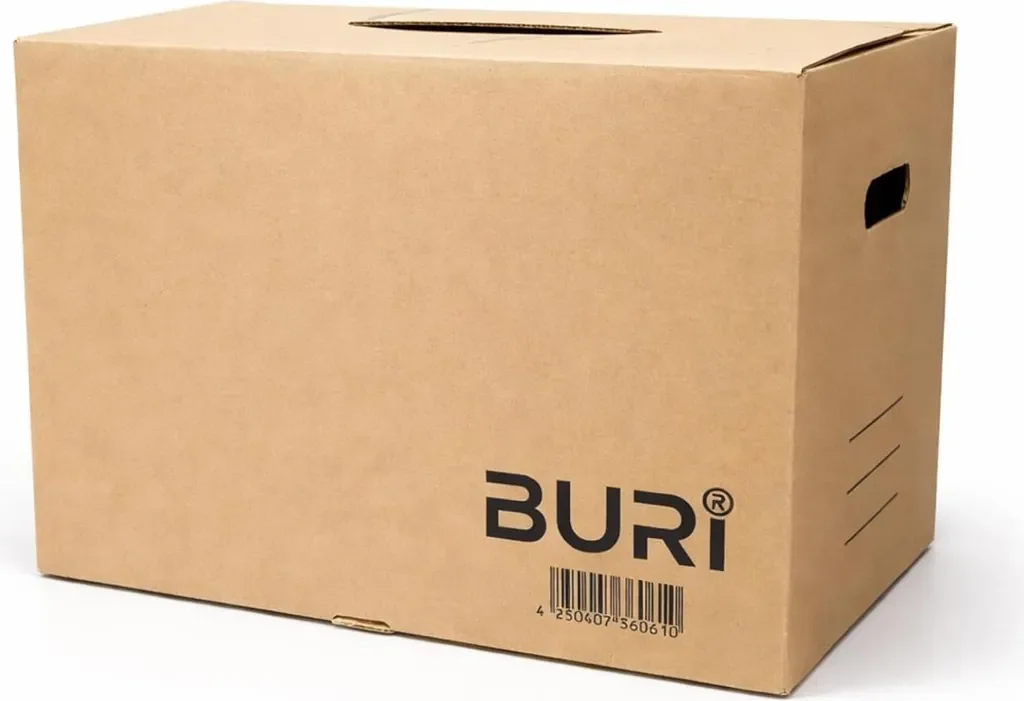 BURI Archivkarton Archivbox für 5 A4 Ordner, stapelbar 30 kg
