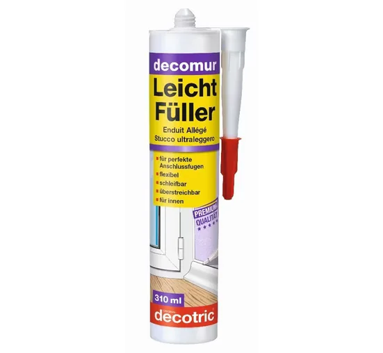 DECOTRIC Spachtelmasse Decotric Decomur Leichtfüller 310ml Kartusche