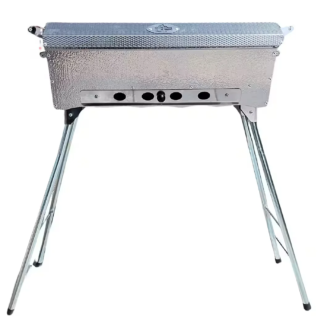 Holzkohlegrill Schaschlikgrill Astana Deluxe Edelstahl rostfrei