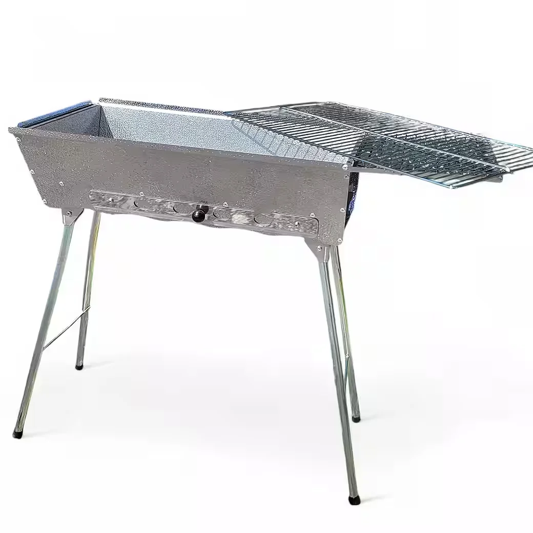 Holzkohlegrill Schaschlikgrill Astana Deluxe Edelstahl rostfrei
