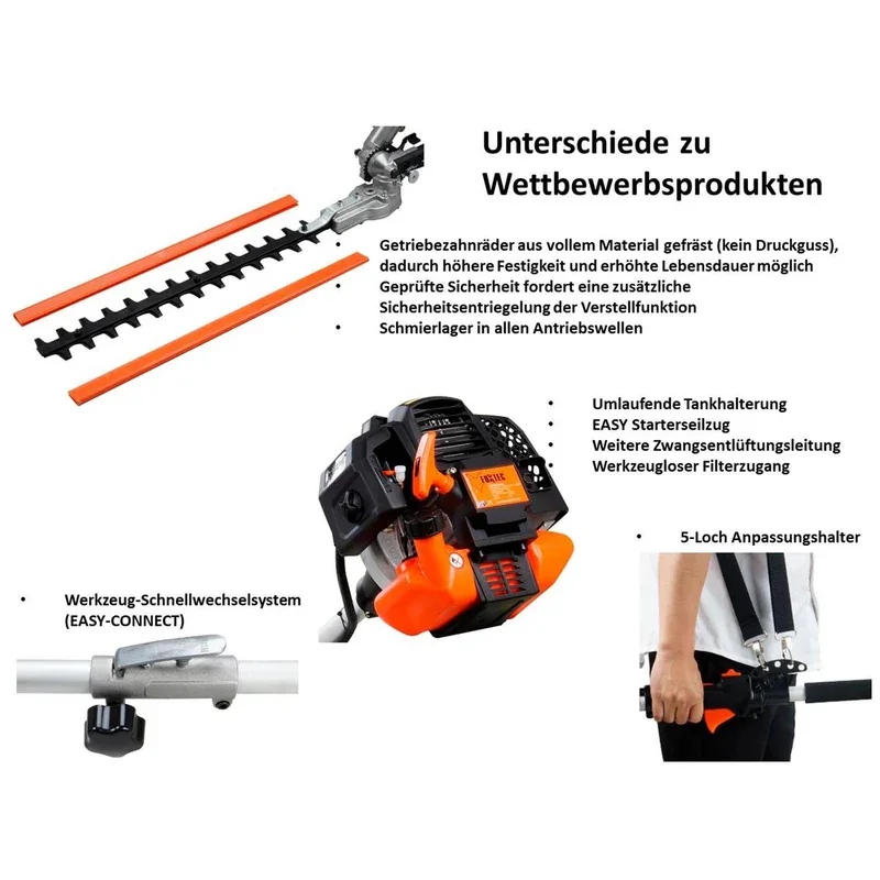 Benzin Motorsense FX-MT152E Freischneider Trimmer