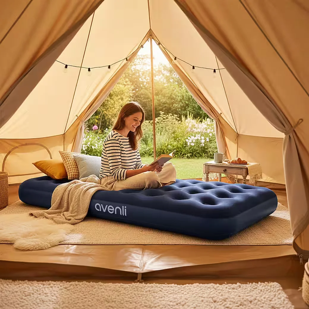 Luftmatratze Luftbett Camping 1 Person 191x99x22 Twin-Size aufblasbar