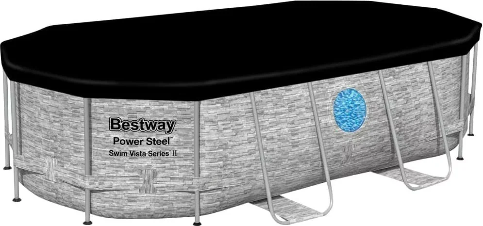 Bestway Pool Power Steel Aufstellpool mit Zubehörset 427x250x100 cm