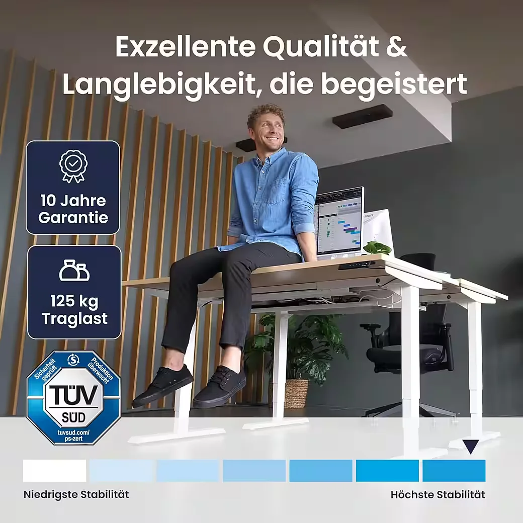 Ergotopia Desktopia Pro X Höhenverstellbarer Schreibtisch Gestell