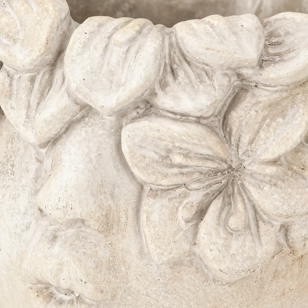Pflanzkopf Blumentopf Mädchen Beton Deko Vase Skulptur 13,5 cm