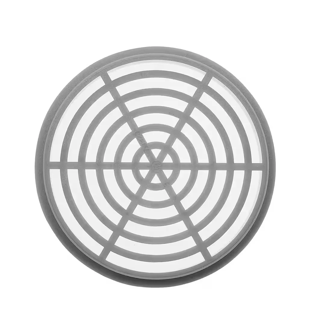 SO-TECH® Lüftungsgitter Einbau 60 mm Abdeckrand geschlitzt innen außen