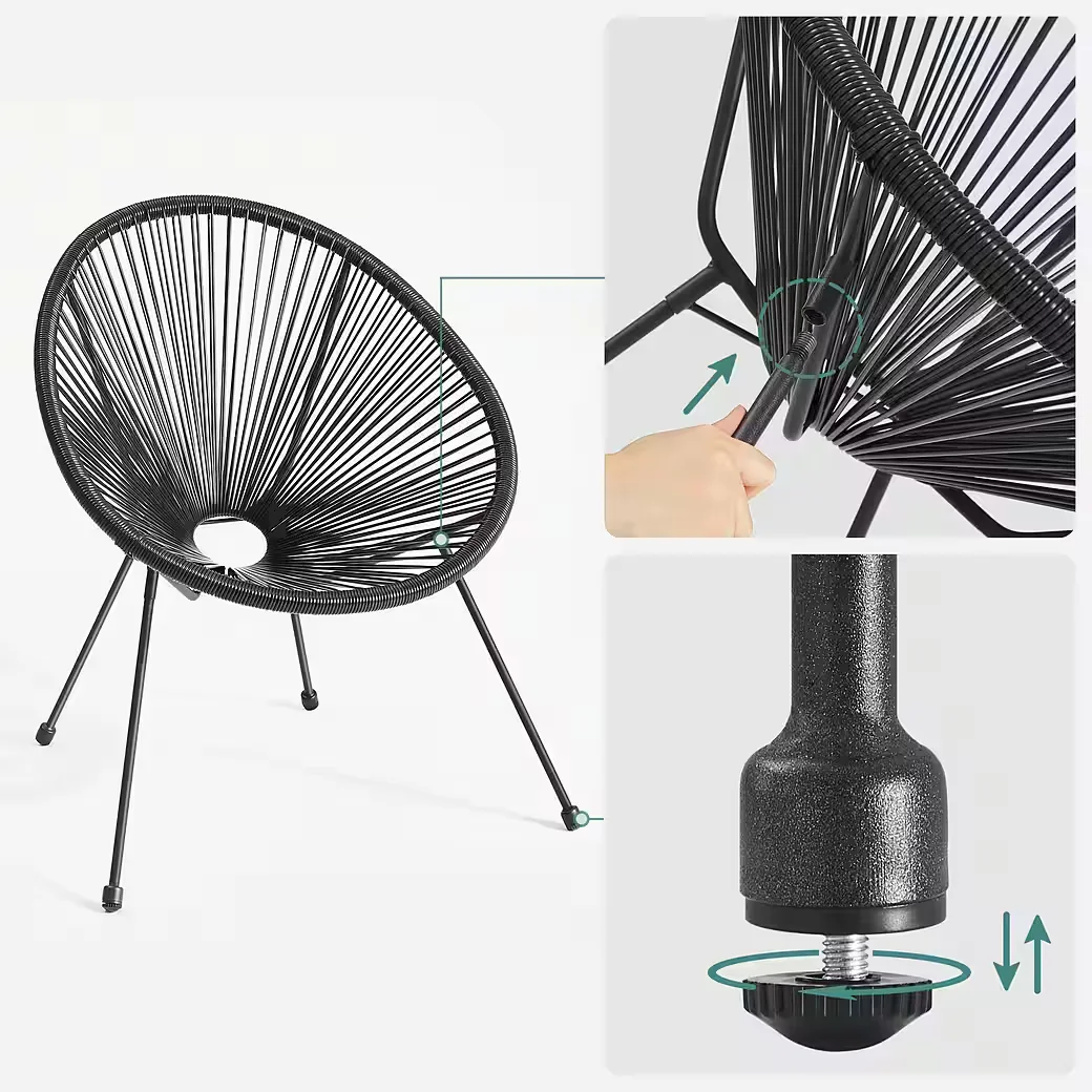 SONGMICS Gartenlounge Set Outdoor Sitzgruppe Terrasse Balkon