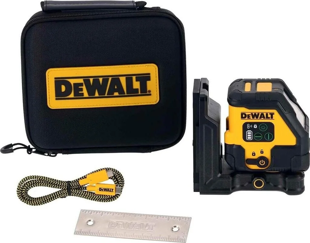 DeWALT DCLE14201GB-XJ Kompakter Linienlaser USB-C Anschluss, grüne Laserlinie (Li-Ion)