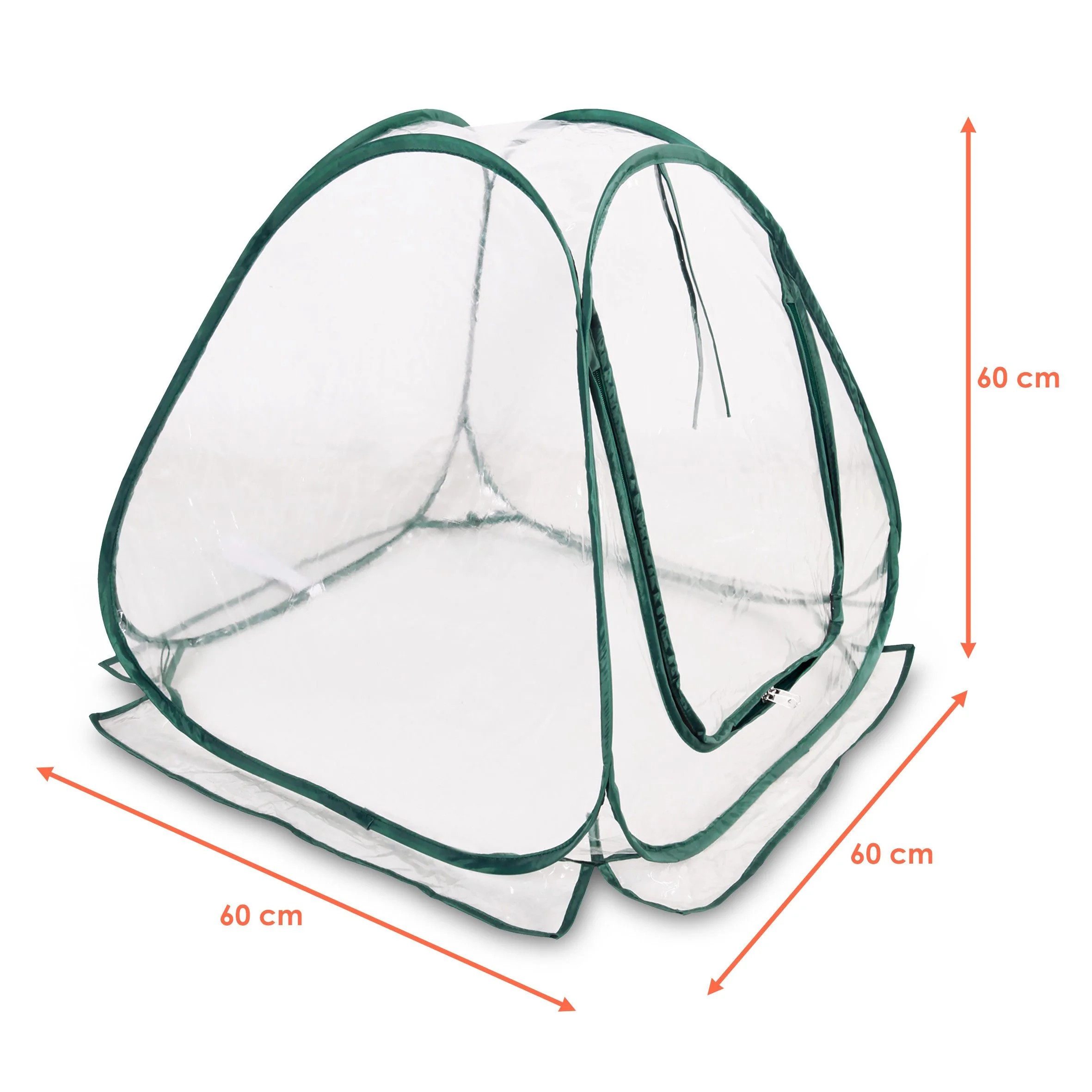 SPETEBO Foliengewächshaus Mini Pop-Up 60 x 60 cm Anzucht Pflanzen
