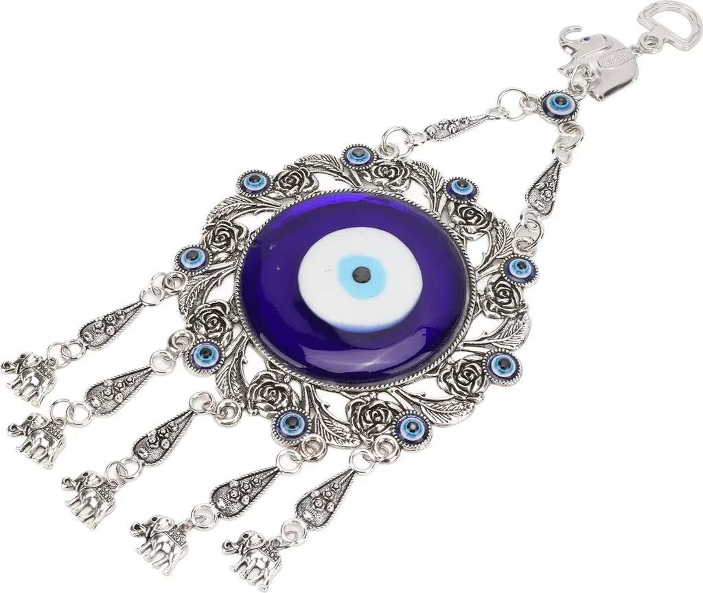 Blaues Auge Wanddeko Nazar Anhänger türkisches Glückswandornament