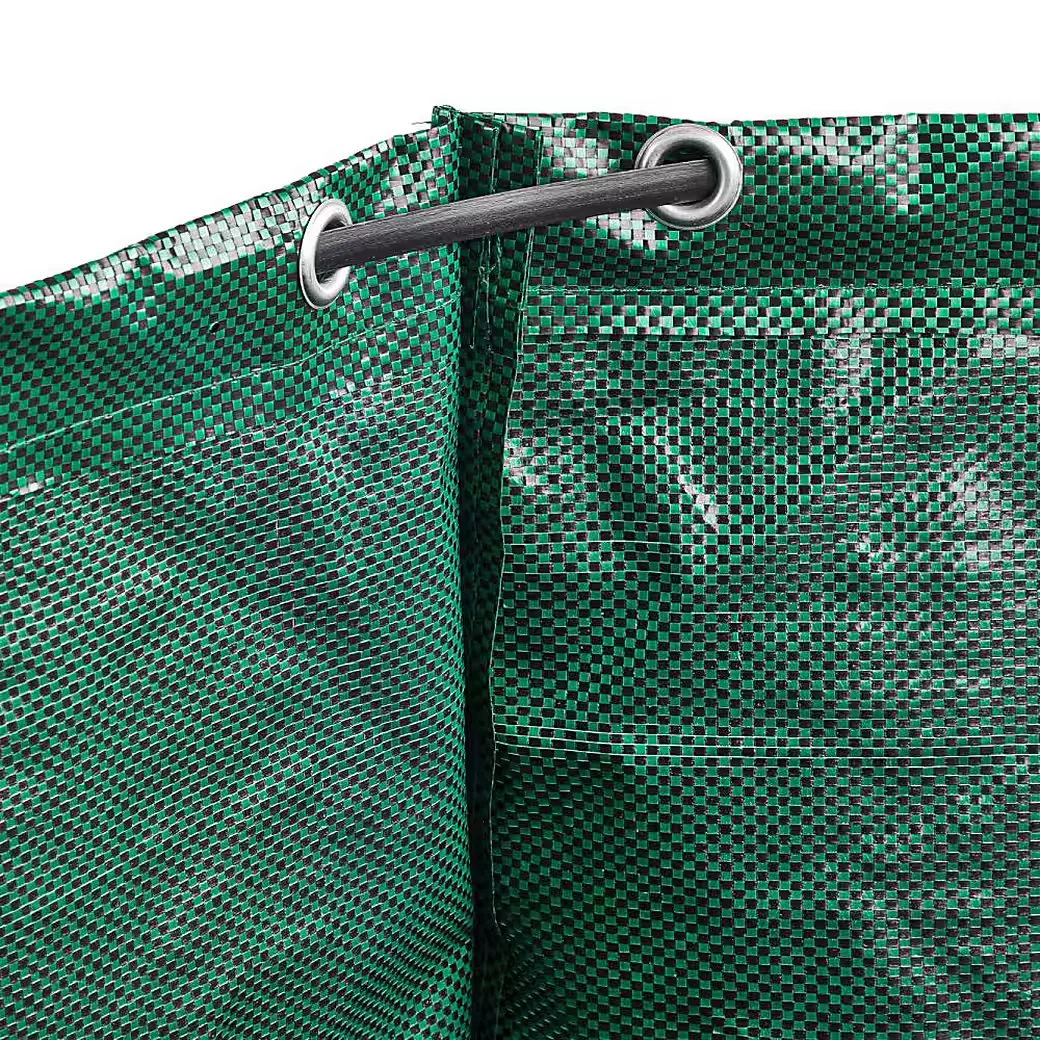 KESTEK Gartensack PP Gartentasche 500L grün Laubsack